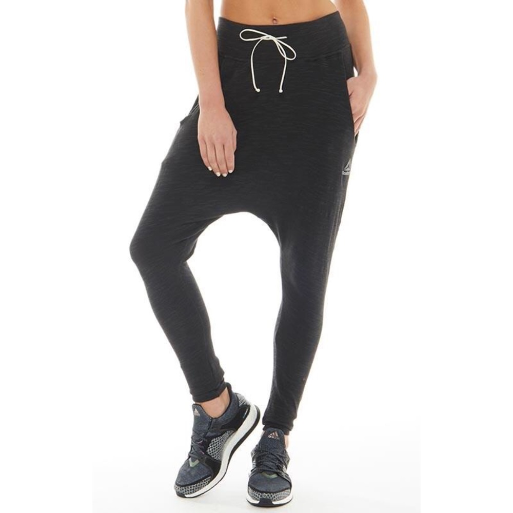 NWT Reebok Striker Fight Pants Harem Black Sz XS